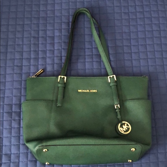 Michael Kors Handbags - Green and Gold Michael Kors Purse Michael Kors Handbags - Green and Gold Michael Kors Purse